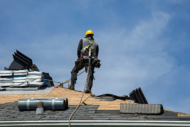 Professional Gutter Installation technician working in Hastings, MN